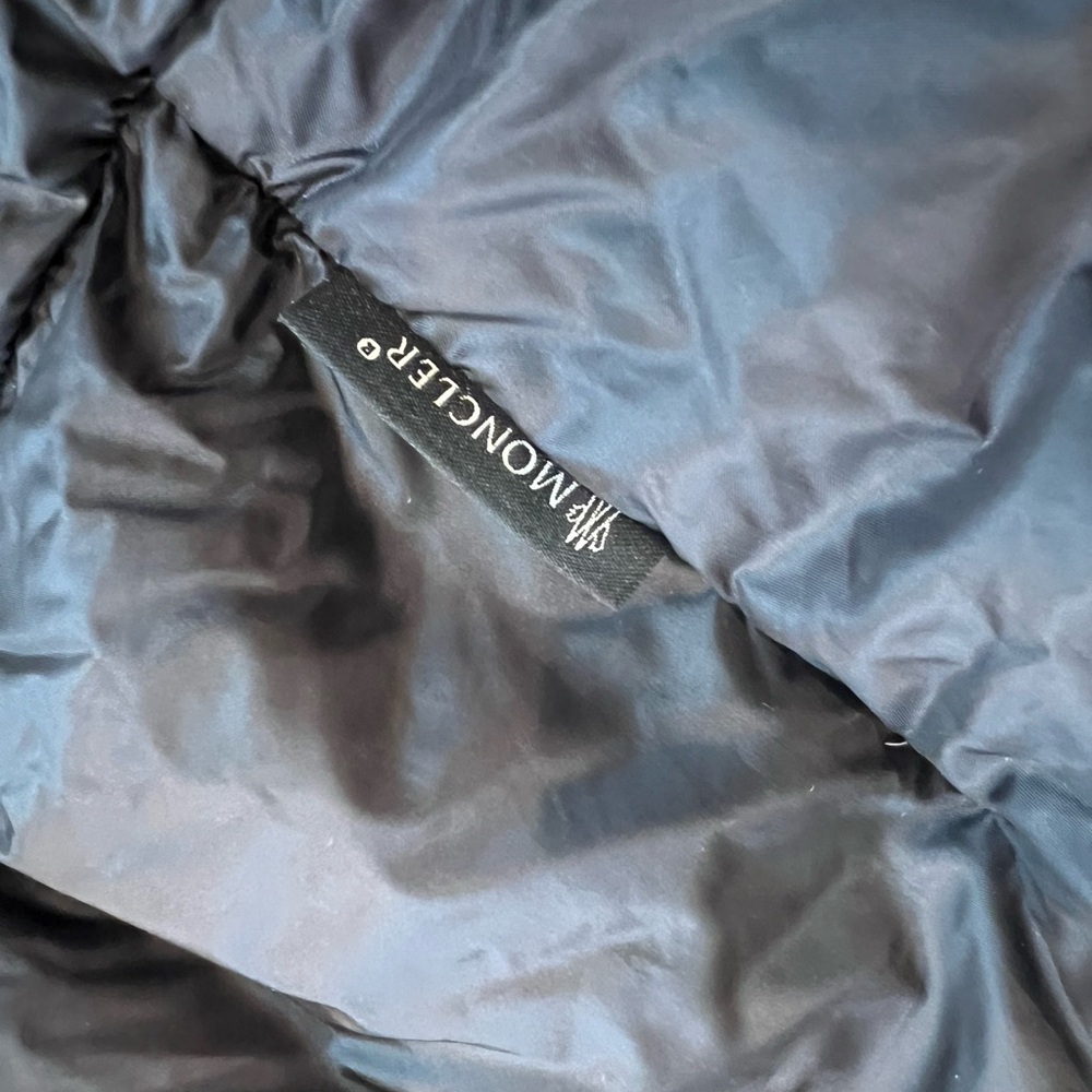 NWT Moncler Black Puffer GLYKERIA Vest with Hood Pockets Belt Size 1 Small - Picture 11 of 14